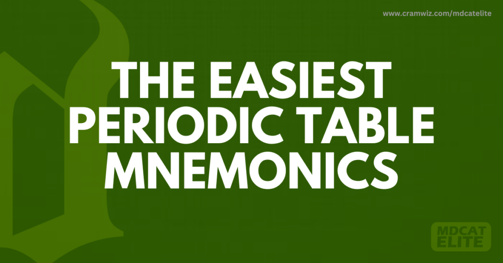 the easiest periodic table mnemonics